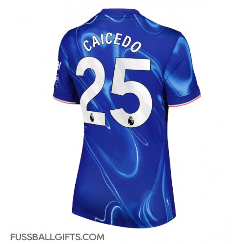 Chelsea Moises Caicedo #25 Fußballbekleidung Heimtrikot Damen 2024-25 Kurzarm